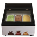 italian outdoor fashion desktop ice cream display freezer for sale ice cream showcase display